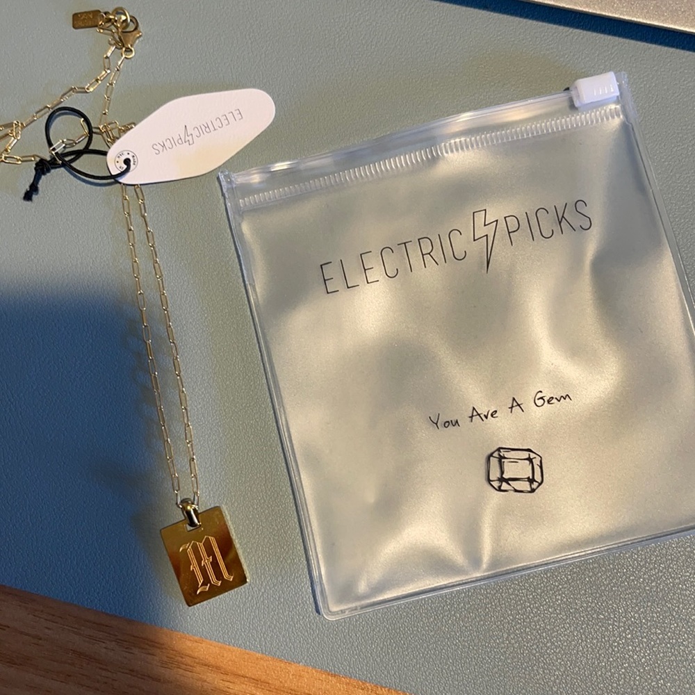 Electric Picks Say My Name Necklace